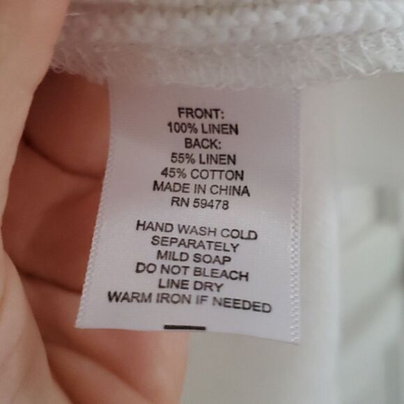 Antibes Blanc Linen Top  - Picture 4 of 6